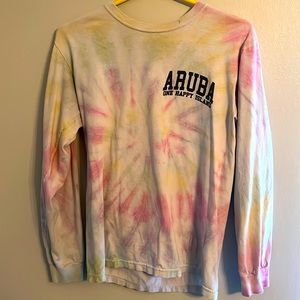 It is a tie dye long  sleeve shirt from Aruba.